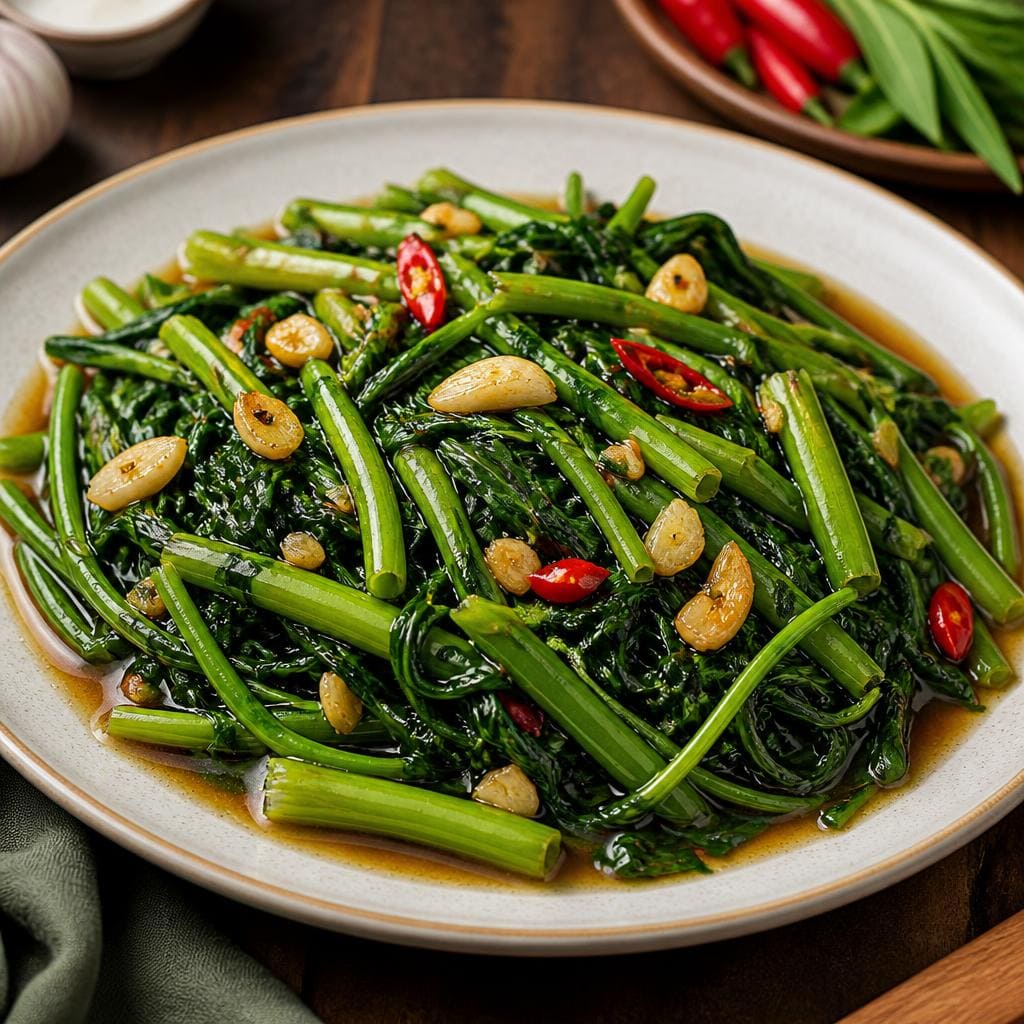 Cah Kangkung Warkop 88 dengan bumbu gurih sederhana